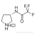 HYDROCHLORURE DE PYRROLIDINE (3S) - (-) - 3- (TRIFLUOROACETAMIDO) CAS 132883-43-3
